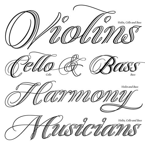 The Different Types of Writing Fonts: Calligraphy Font .